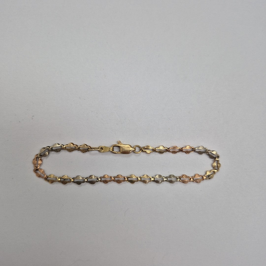 PULSERA ORO COMBINADO 10 K 3 GRMS (SEMINUEVO)