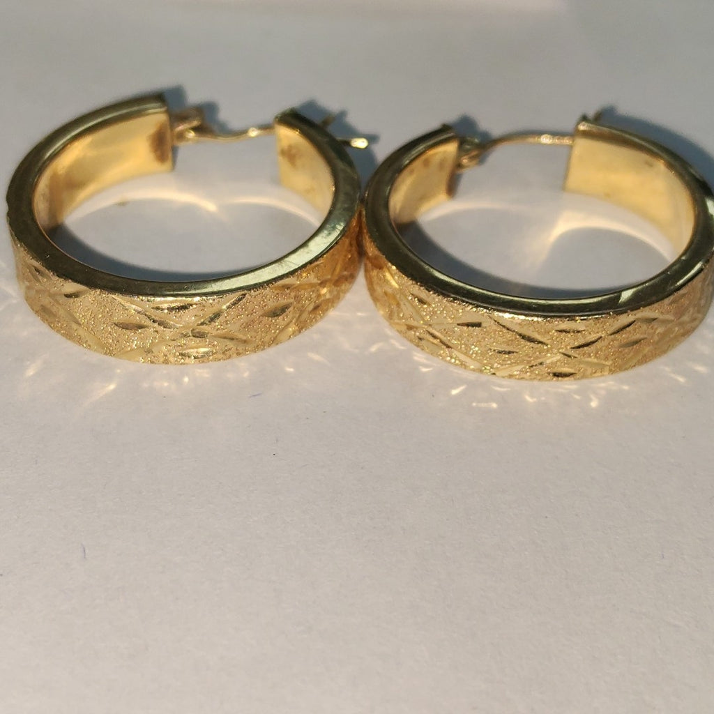 ARRACADAS PAR ORO 14 K 4.7 GRMS (SEMINUEVO)