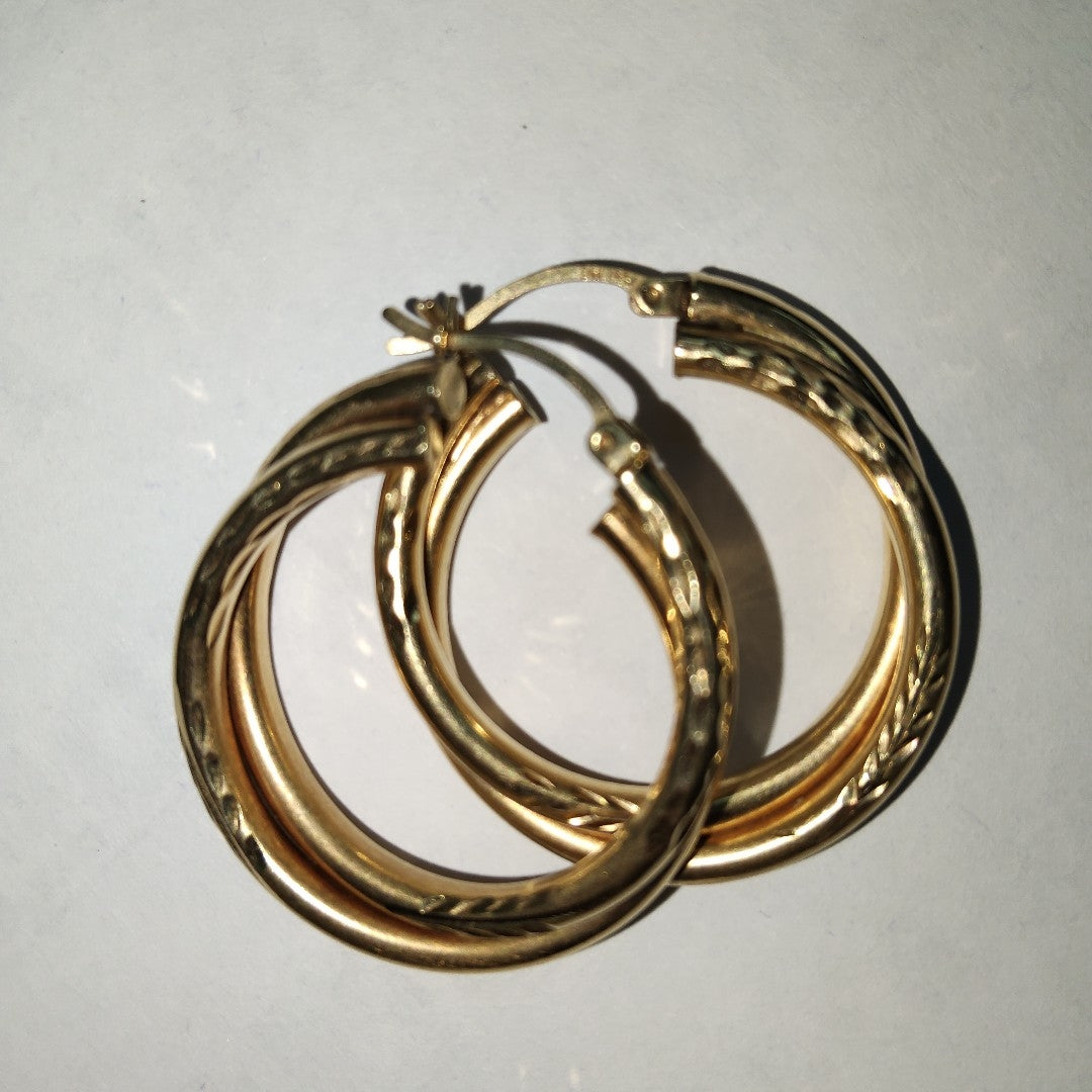 ARRACADAS PAR ORO 14 K 5.6 GRMS (SEMINUEVO)