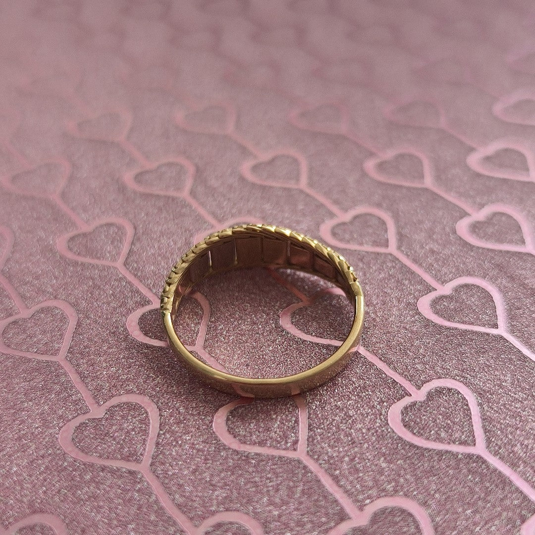 ANILLITO ORO COMBINADO 14 K 2.6 GRMS (SEMINUEVO)