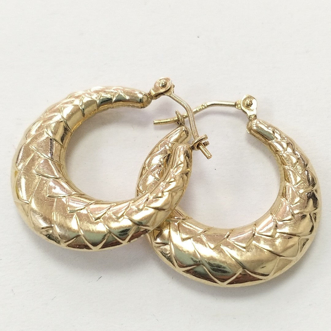 ARRACADAS PAR ORO 14 K 1.6 GRMS (SEMINUEVO)