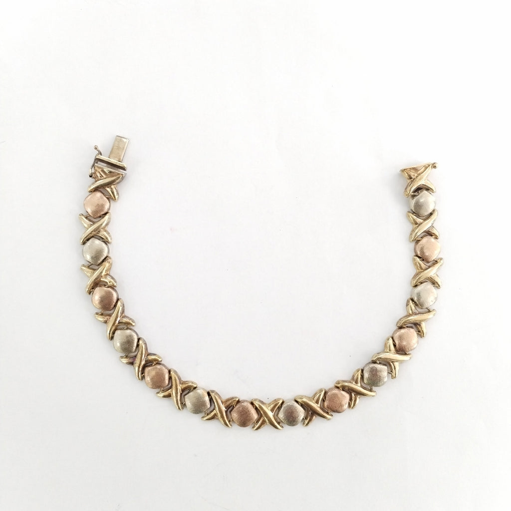 PULSERA ORO, ORO COMBINADO 14 K 11.9 GRMS (SEMINUEVO)