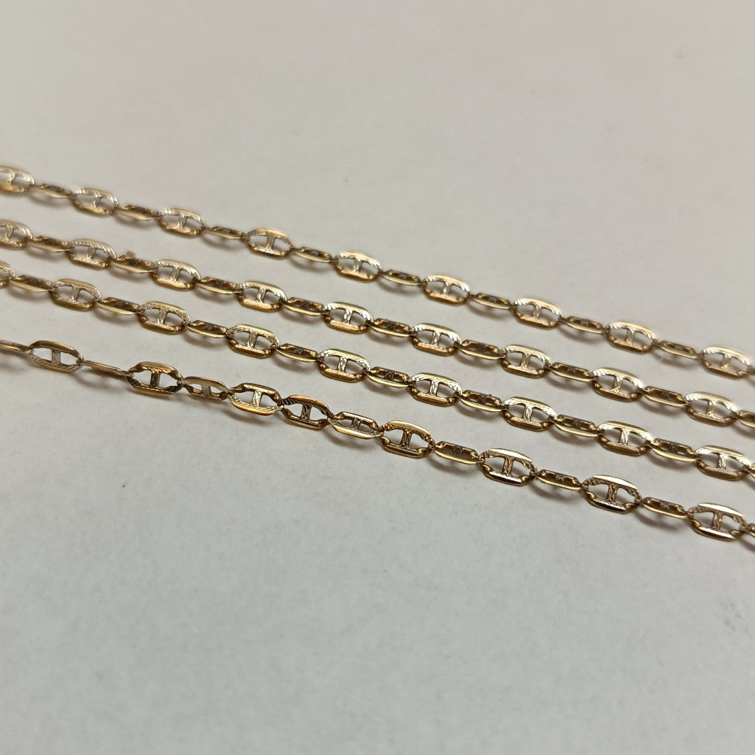 CADENA ORO, RODIADO 10 K 3.4 GRMS (SEMINUEVO)