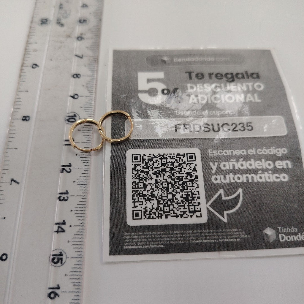 ARRACADAS PAR ORO 10 K 1 GRMS (SEMINUEVO)
