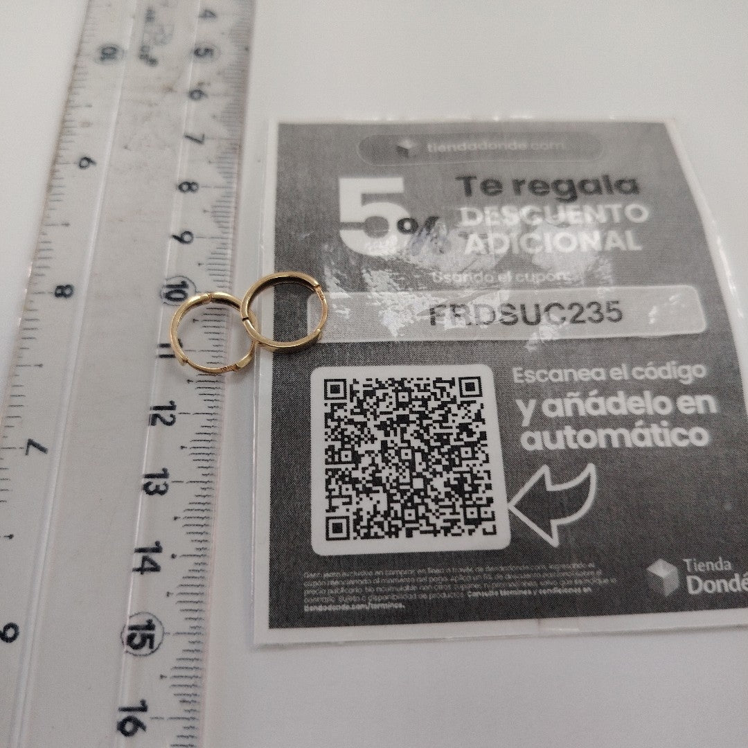 ARRACADAS PAR ORO 10 K 1 GRMS (SEMINUEVO)