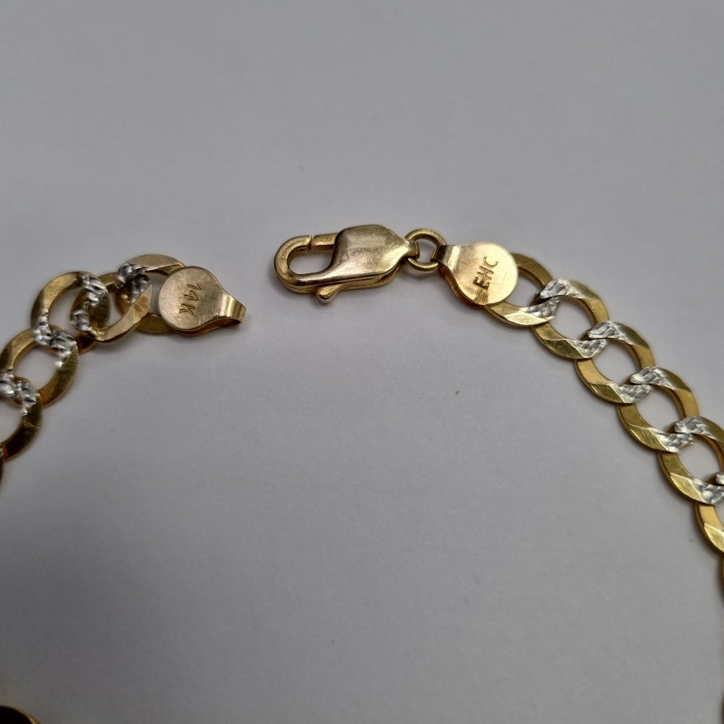 PULSERA ORO, RODIADO 14 K 10.2 GRMS (SEMINUEVO)