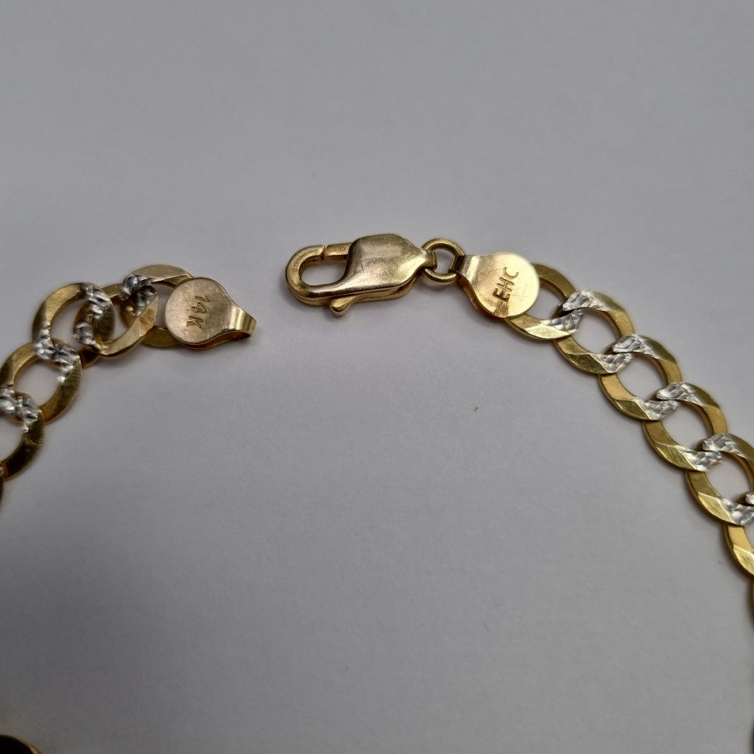 PULSERA ORO, RODIADO 14 K 10.2 GRMS (SEMINUEVO)