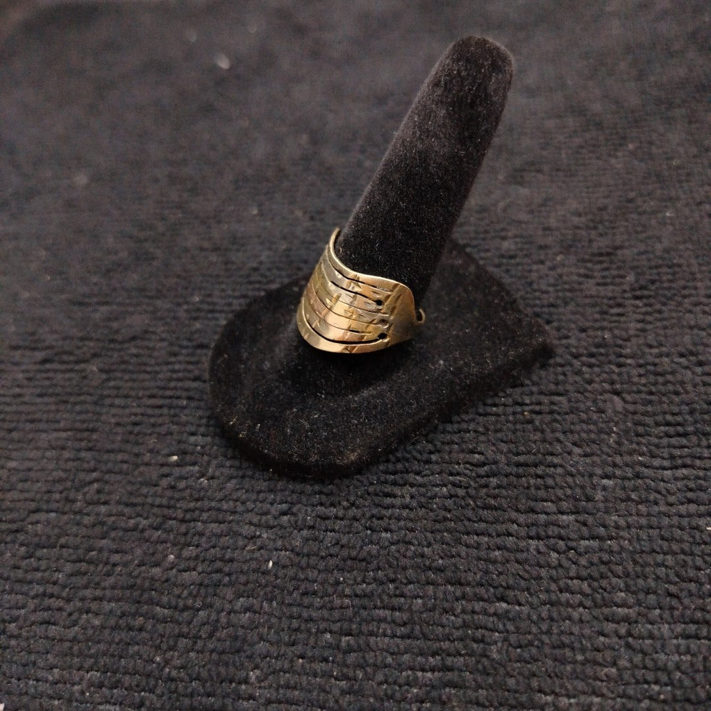 ANILLO ORO COMBINADO 10 K 2.8 GRMS (SEMINUEVO)