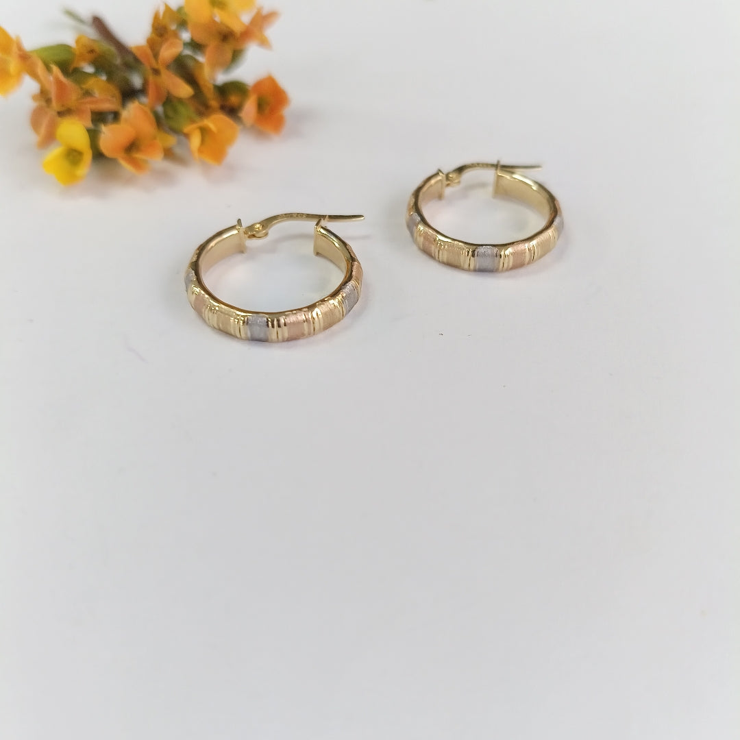 ARRACADAS ORO 10K 1.5 (NUEVO)