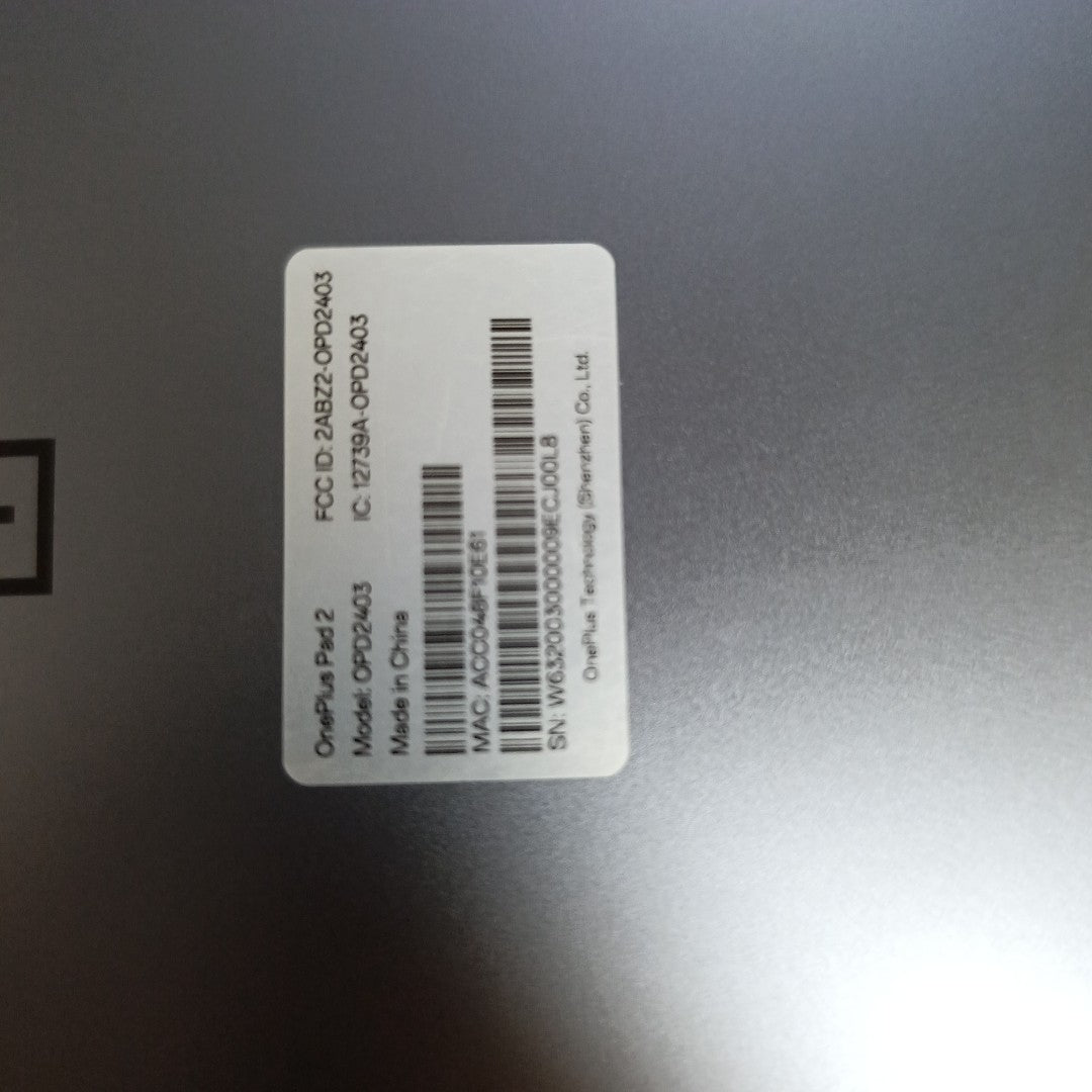 TABLETA ONE PLUS PAD 2 OPD2403 (2024) 256 GB 12 GB RAM (SEMINUEVO)