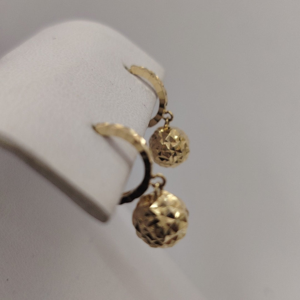 ARRACADAS PAR ORO 14 K 2 GRMS (SEMINUEVO)