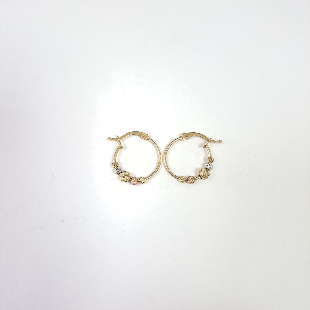 ARETES PAR ORO 14 K 2,00 GRMS (SEMINUEVO)