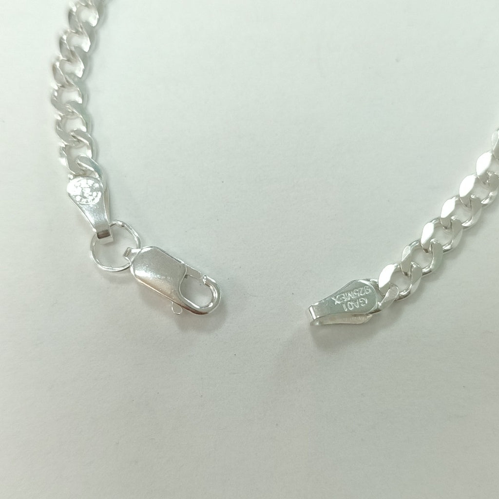 PULSERA TEJIDO BARBADA PLATA .925 16 CM 4.1 GR (NUEVO)