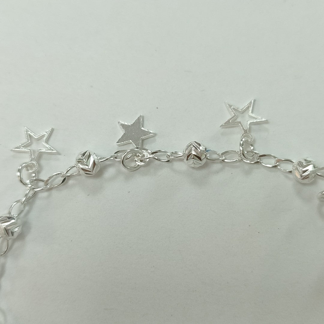 PULSERA TEJIDO ESPECIAL PLATA .925 18 CM 3.1 GR (NUEVO)