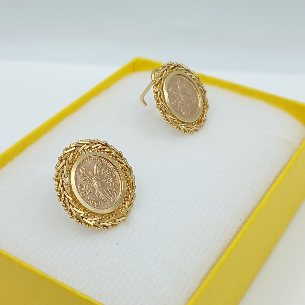 ARETES PAR ORO 14 K 7.4 GRMS (SEMINUEVO)
