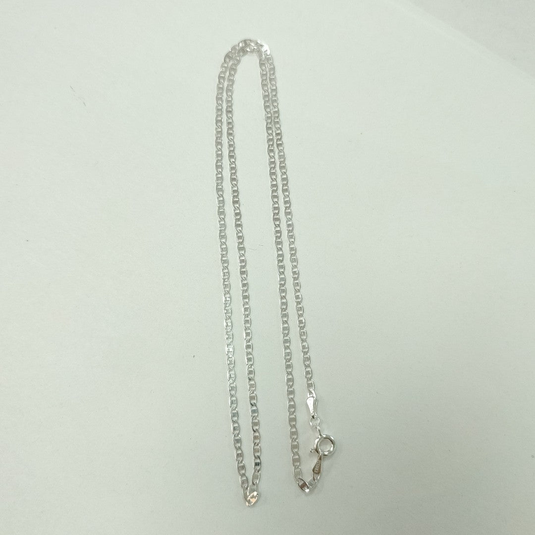 CADENA TEJIDO ESPEJO PLATA .925 55 CM 4 GR (NUEVO)