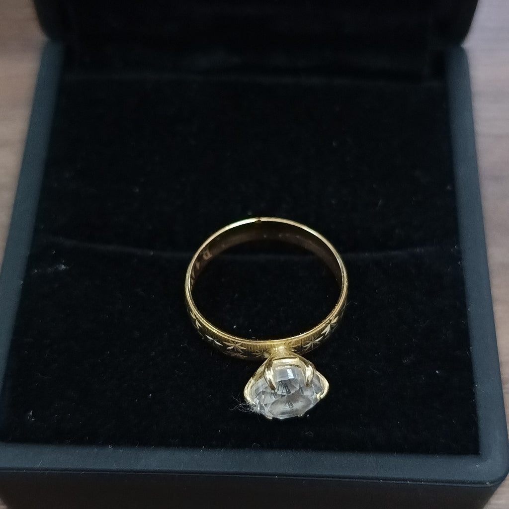 ANILLITO, SOLITARIO ORO 14 K 2.6 GRMS (SEMINUEVO)