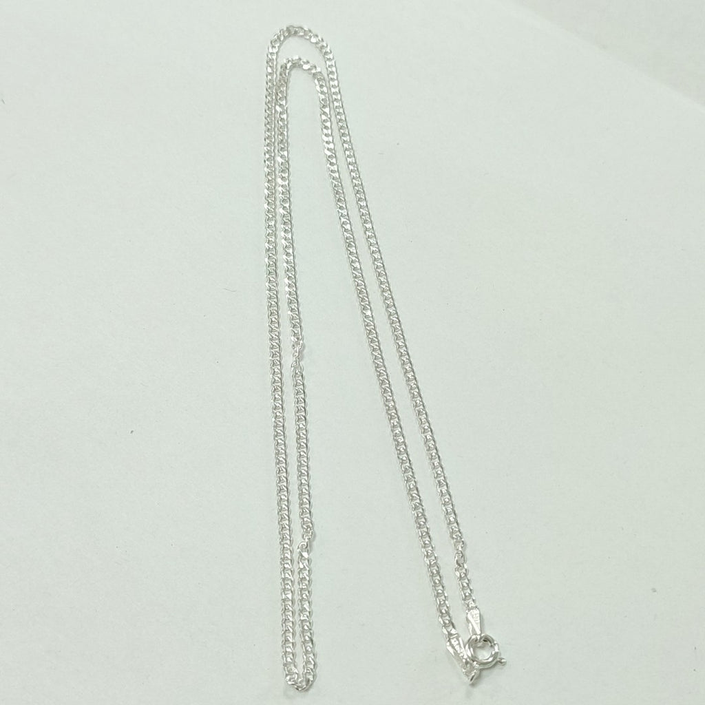 CADENA TEJIDO BARBADO PLATA .925 55 CM 5.4 GR (NUEVO)