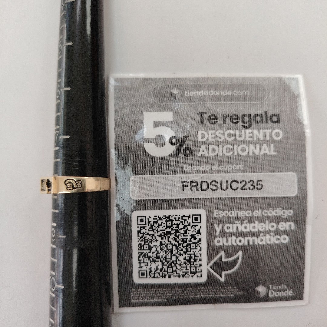 ANILLO DE GRADUACIÓN ORO 8 K 3.5 GRMS (SEMINUEVO)