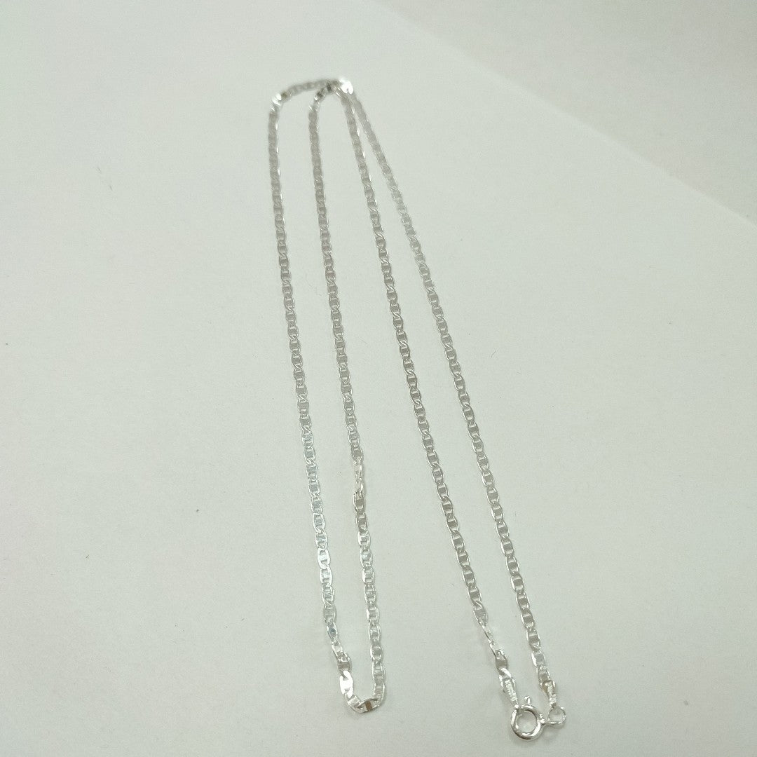 CADENA TEJIDO ESPEJO PLATA .925 60 CM 4.2 GR (NUEVO)