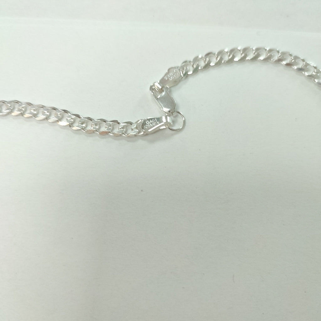 CADENA TEJIDO BARBADO PLATA .925 60 CM 13.8 GR (NUEVO)