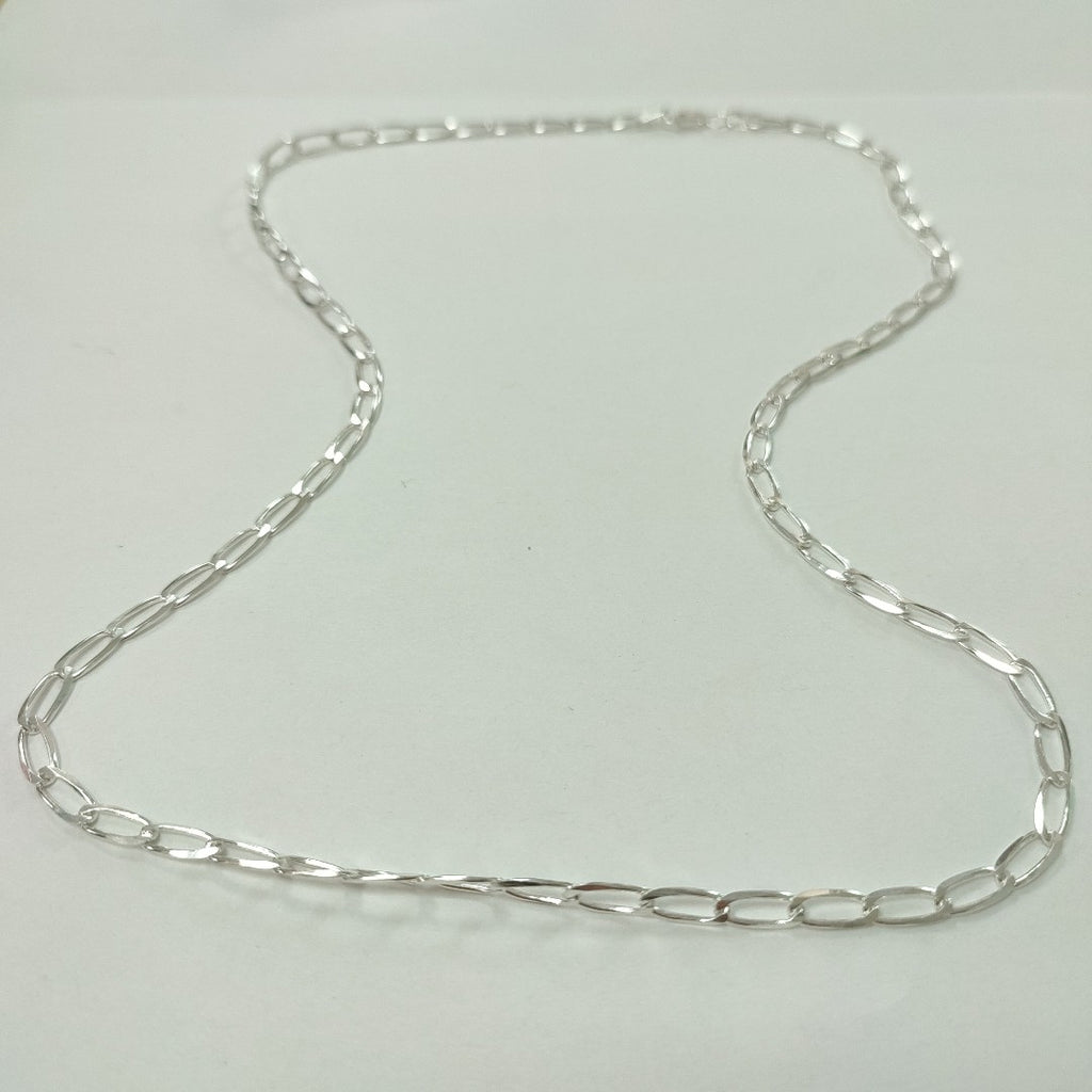 CADENA TEJIDO ESLABONES PLATA .925 60 CM 10.6 GR (NUEVO)