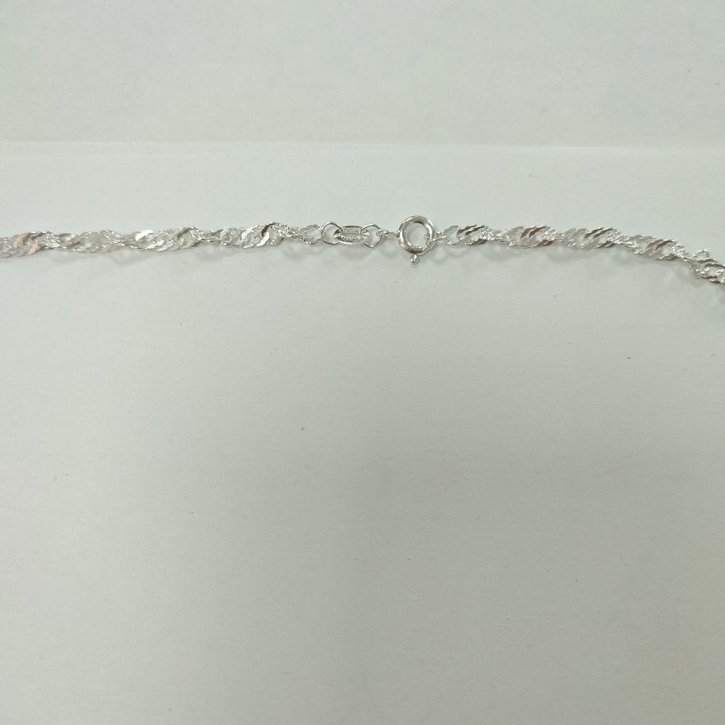 CADENA TEJIDO MEDIO TORZAL PLATA .925 55 CM 6.1 GR (NUEVO)