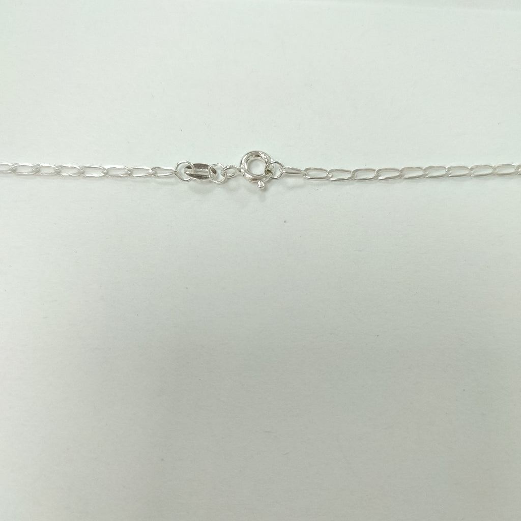 CADENA TEJIDO ESLABONES PLATA .925 50 CM 2.6 GR (NUEVO)