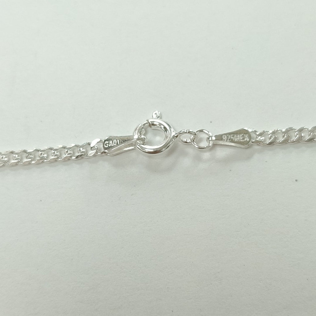 CADENA TEJIDO BARBADO PLATA .925 55 CM 5.4 GR (NUEVO)