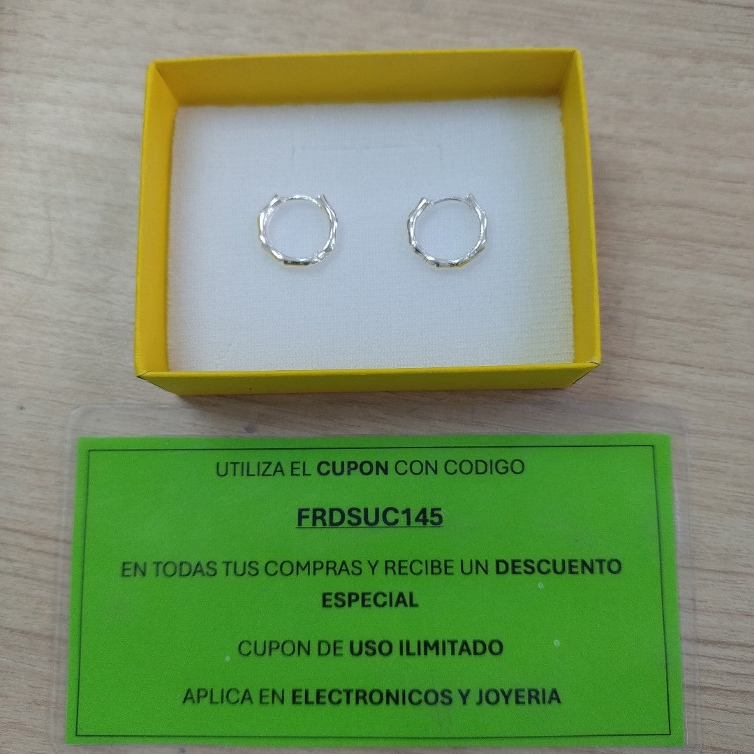 ARRACADAS ESPECIAL PLATA .925 3 GR (NUEVO)