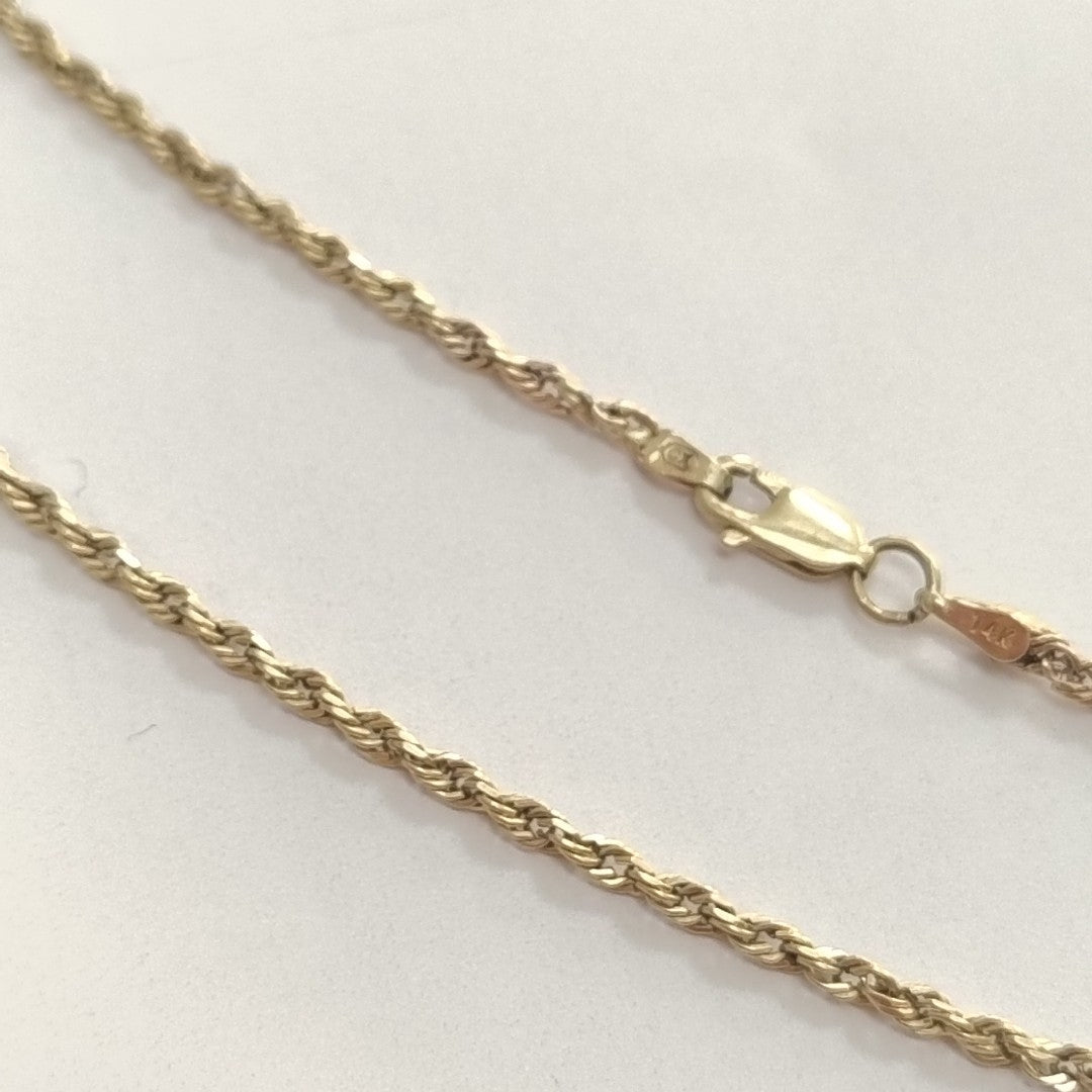 CADENA ORO 14 K 9,00 GRMS (SEMINUEVO)