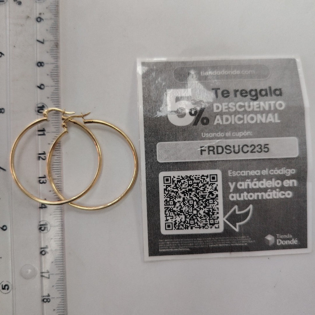 ARRACADAS PAR ORO 10 K 2.6 GRMS (SEMINUEVO)