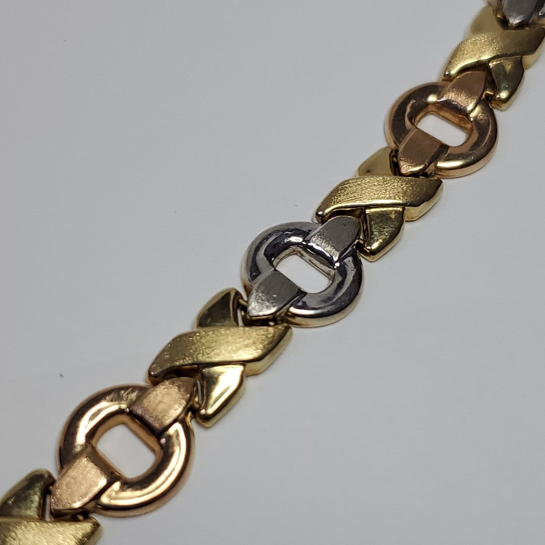 PULSERA ORO COMBINADO 14 K 11,70 GRMS (SEMINUEVO)