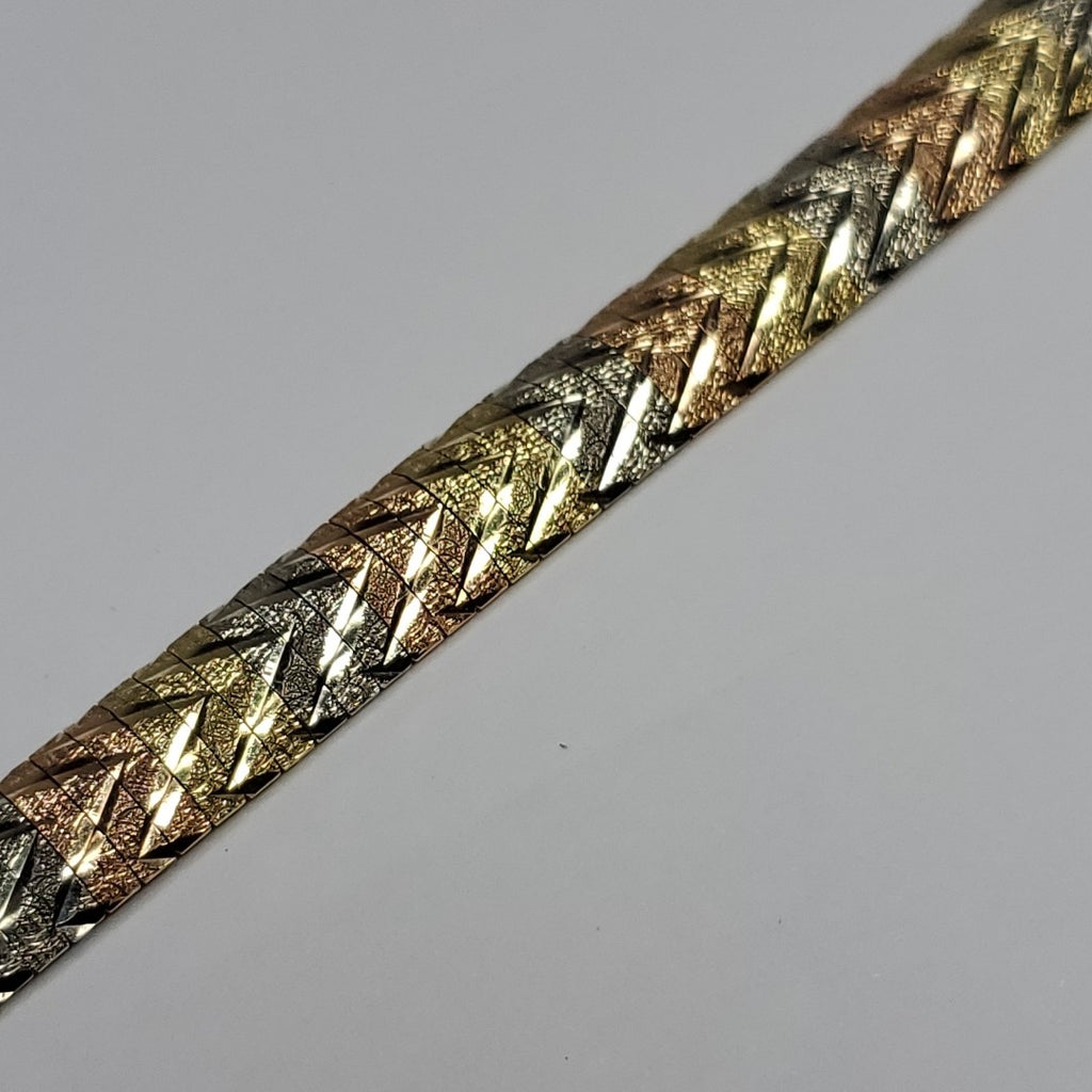 PULSERA ORO COMBINADO 14 K 19,70 GRMS (SEMINUEVO)