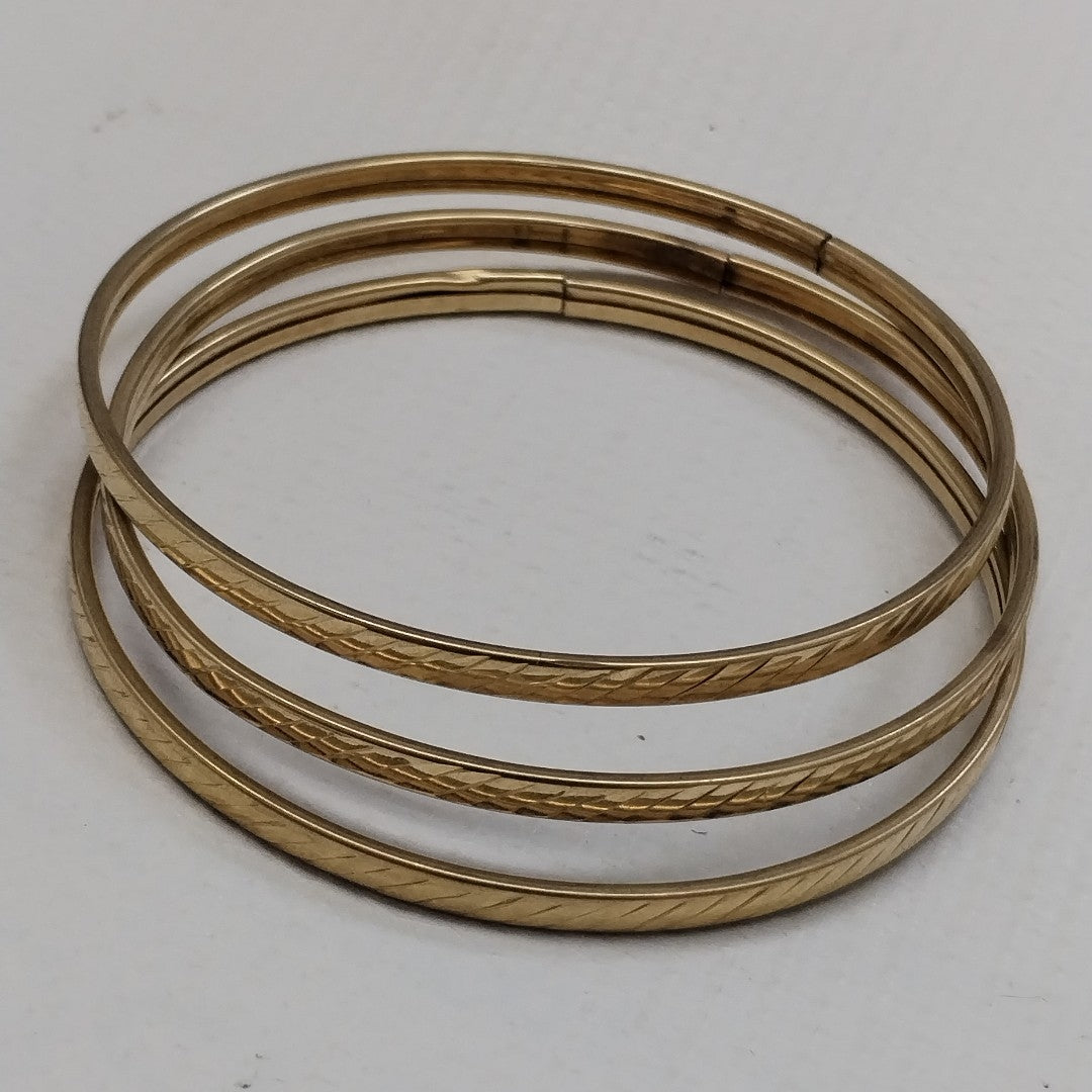 PULSERA RIGIDA ORO 10 K 16.4 GRMS (SEMINUEVO)