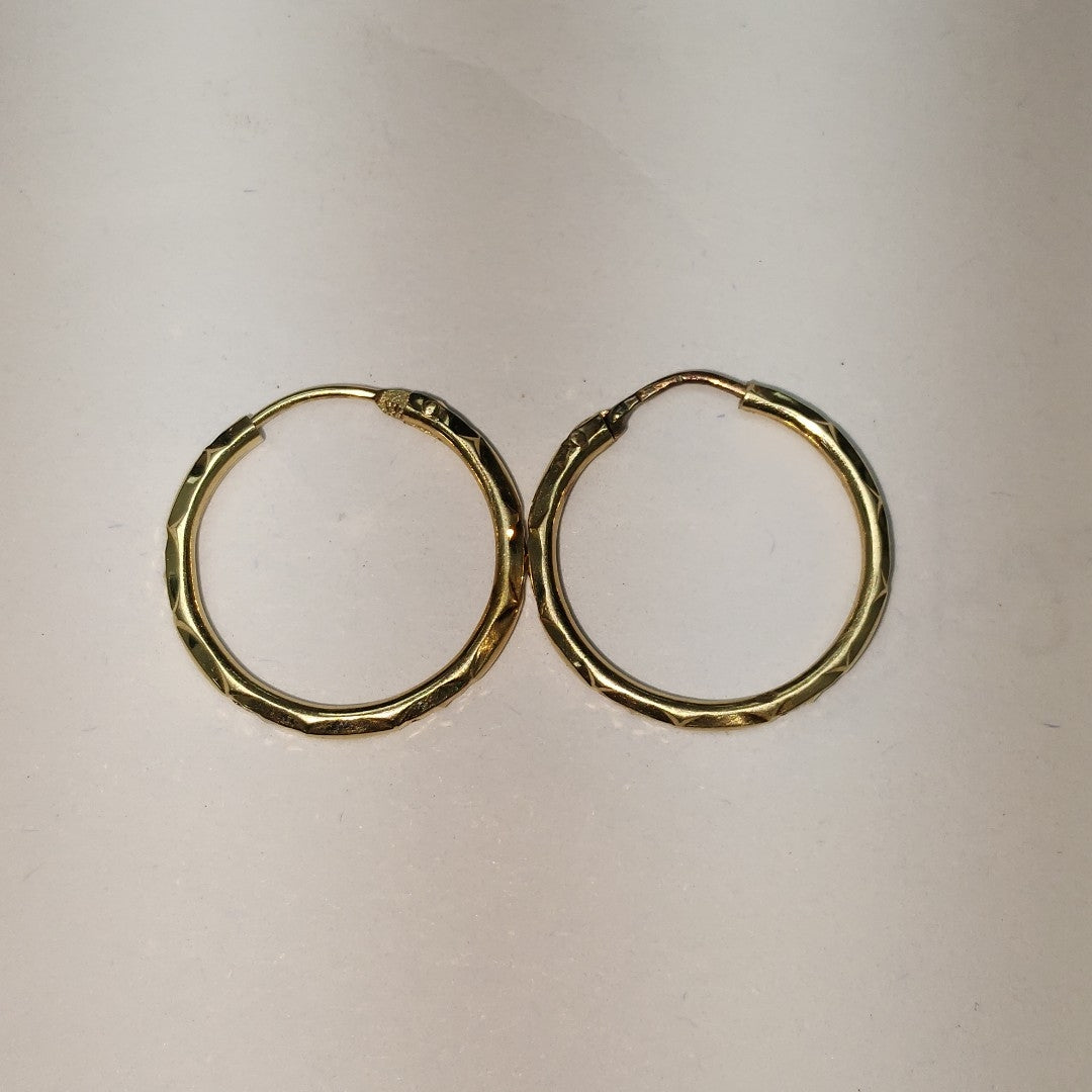 ARRACADAS PAR ORO 14 K 1.9 GRMS (SEMINUEVO)