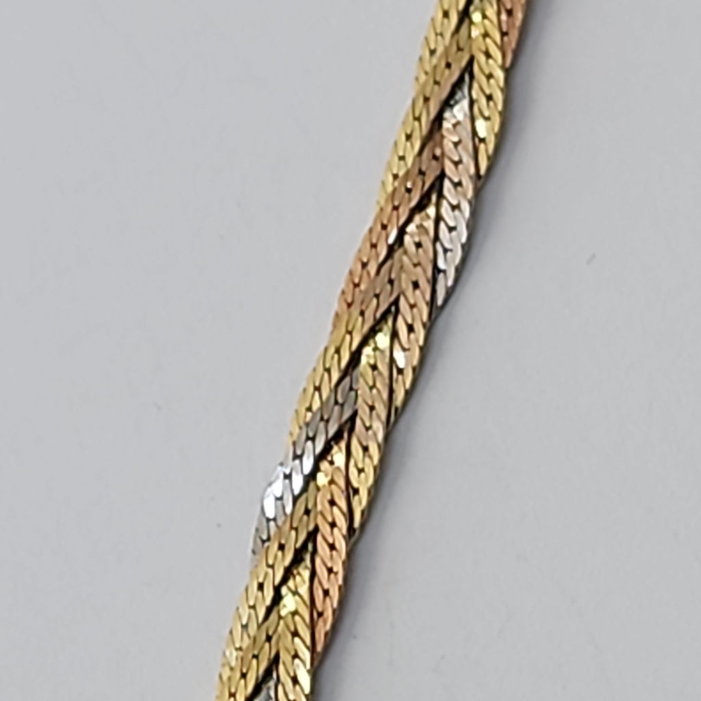 GARGANTILLA ORO COMBINADO 14 K 7,10 GRMS (SEMINUEVO)
