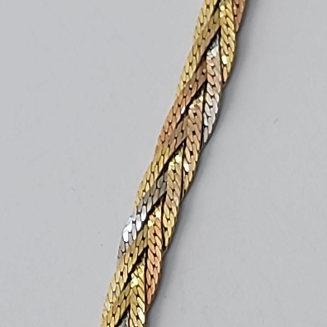 GARGANTILLA ORO COMBINADO 14 K 7,10 GRMS (SEMINUEVO)