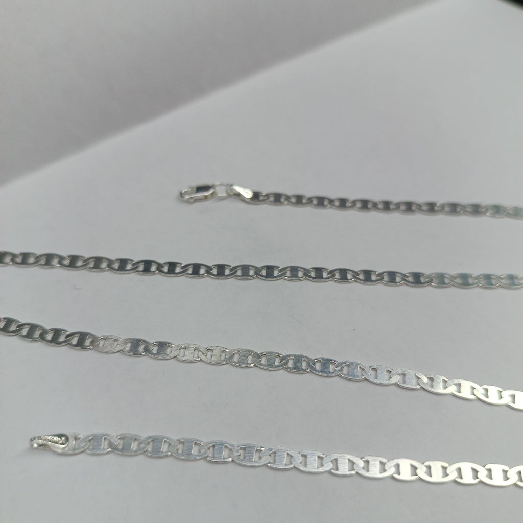 CADENA TEJIDO GUCHI PLATA .925 60 CM 8.9 GR (NUEVO)