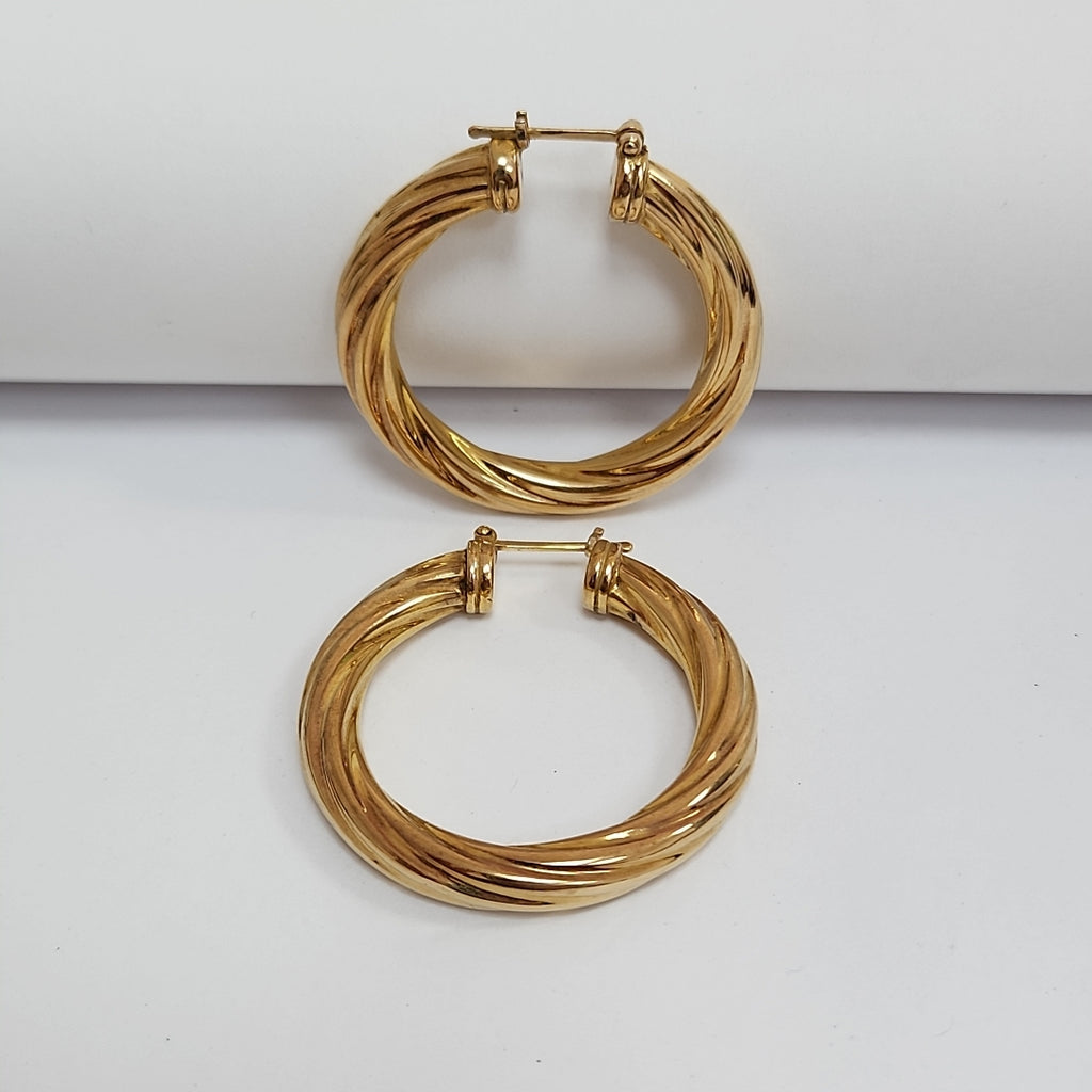 ARRACADAS PAR ORO 14 K 11.2 GRMS (SEMINUEVO)