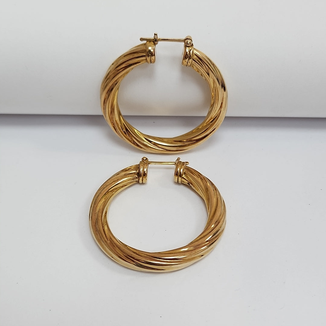 ARRACADAS PAR ORO 14 K 11.2 GRMS (SEMINUEVO)