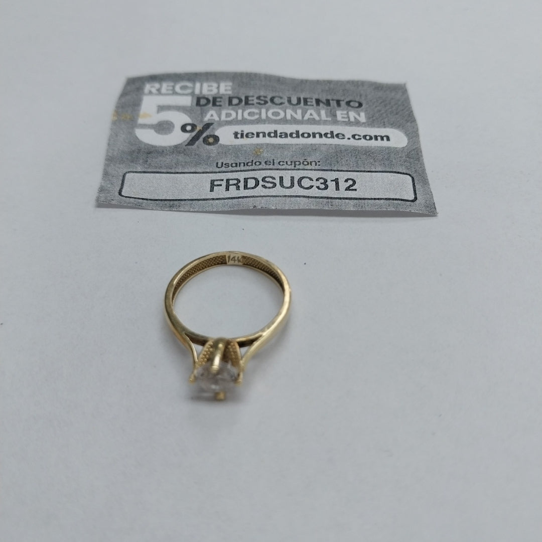 SOLITARIO ORO 14 K 1.8 GRMS (SEMINUEVO)