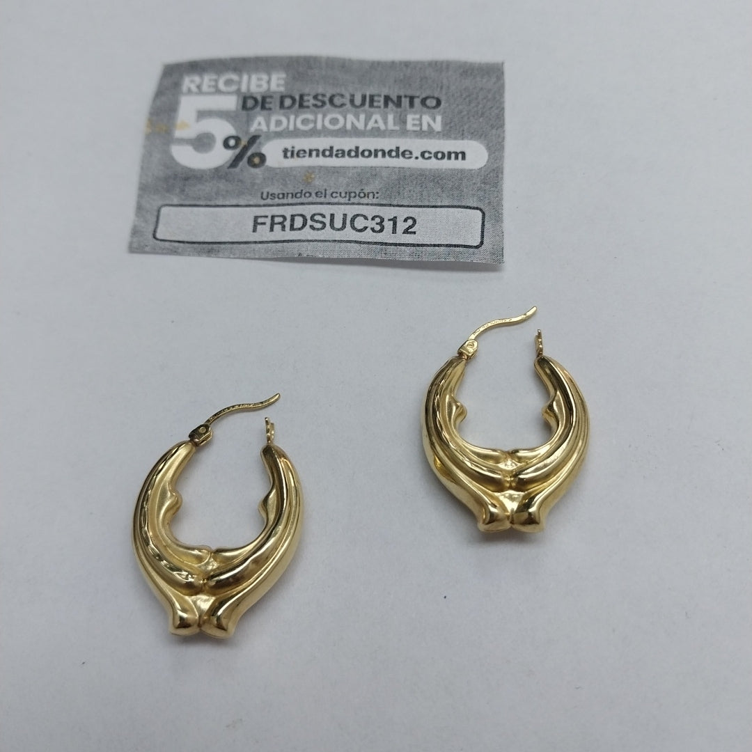 ARRACADAS PAR ORO 10 K 3.1 GRMS (SEMINUEVO)