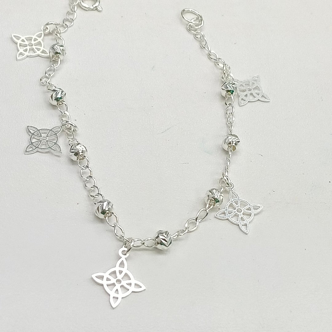 PULSERA TEJIDO ESPECIAL PLATA .925 18 CM 3.2 GR (NUEVO)