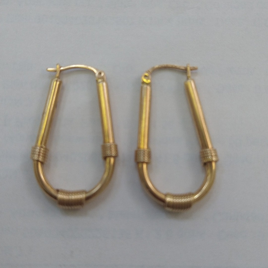 ARRACADAS PAR ORO 14 K 4.4 GRMS (SEMINUEVO)