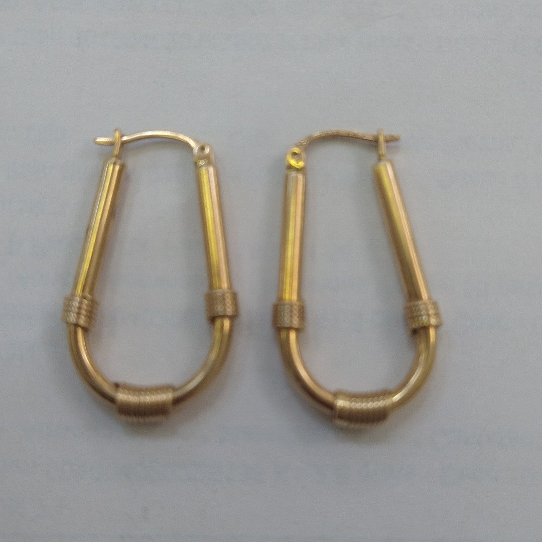 ARRACADAS PAR ORO 14 K 4.4 GRMS (SEMINUEVO)