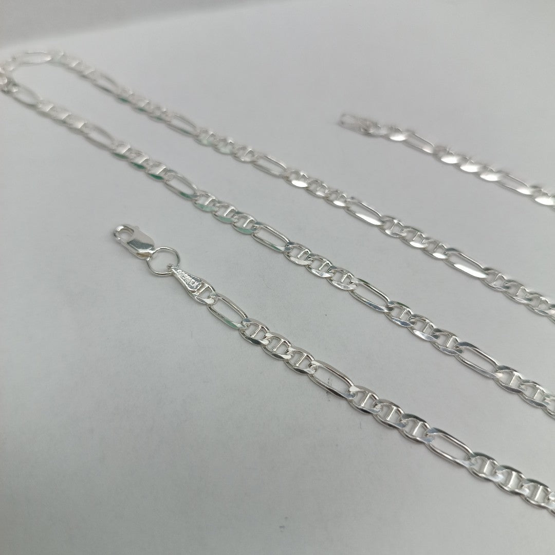 CADENA TEJIDO 3X1 PLATA .925 60 CM 8.4 GR (NUEVO)