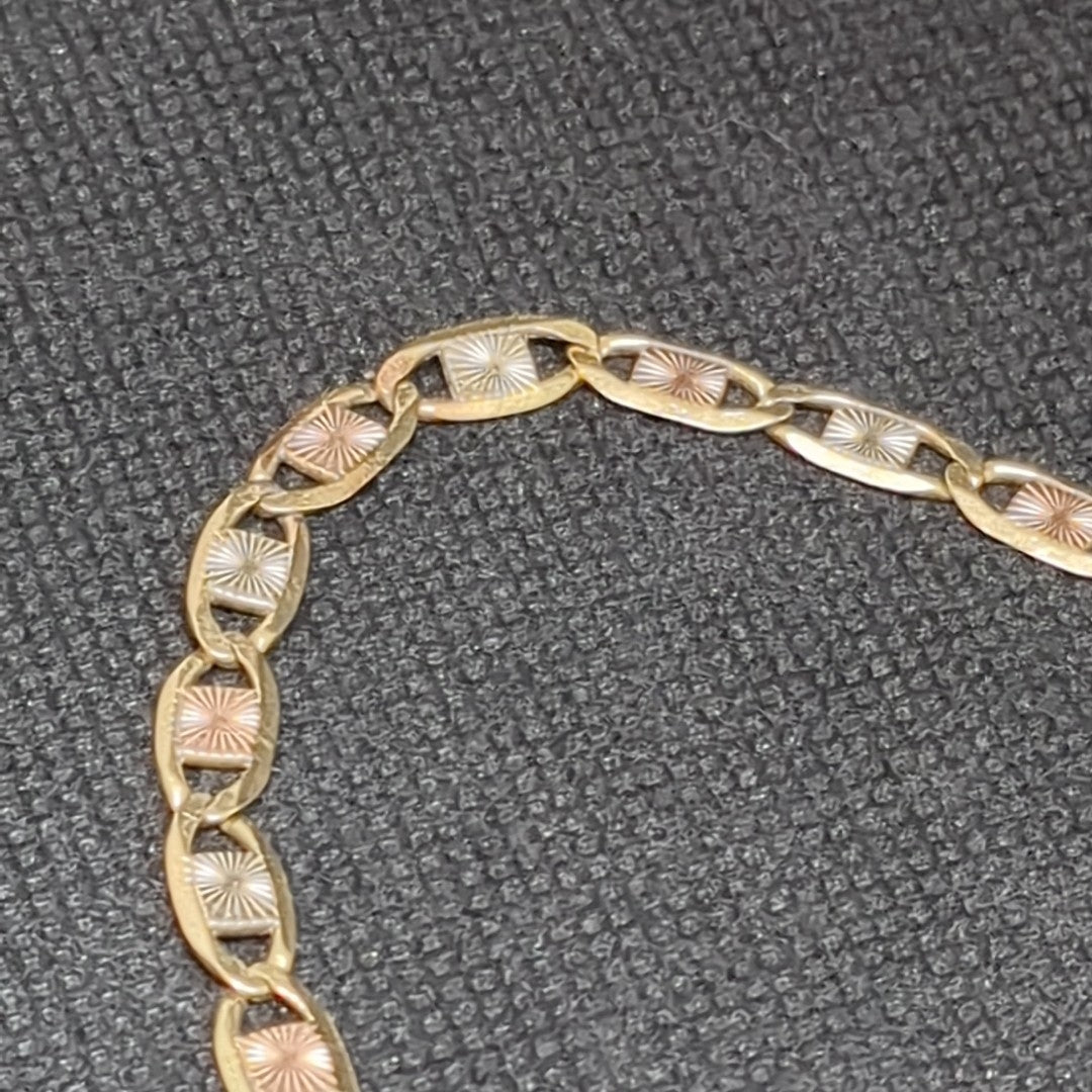 PULSERA ORO, ORO COMBINADO 8 K 7.2 GRMS (SEMINUEVO)