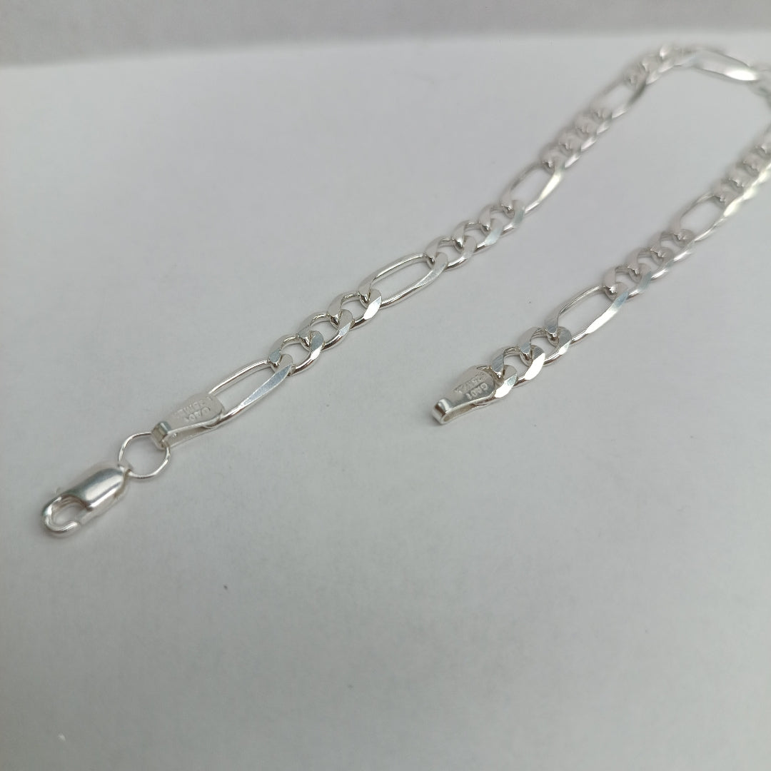 PULSERA TEJIDO 3X1 PLATA .925 18 CM 6.2 GR (NUEVO)