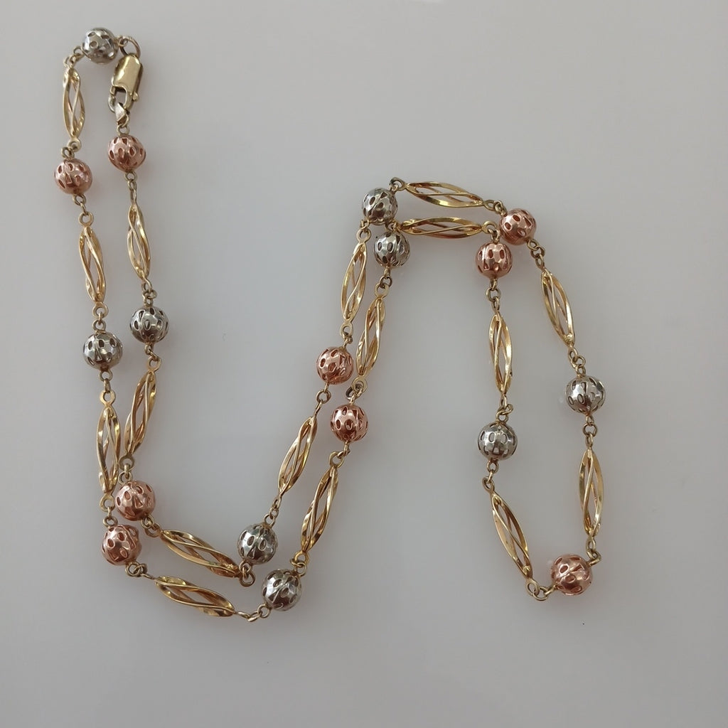 CADENA ORO COMBINADO 14 K 17,60 GRMS (SEMINUEVO)